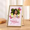 Sparkling Personalized Gold Photo Frame