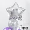 Shop Sparkling Purple And Silver Birthday Balloon Decor