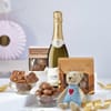Sparkling Wine, Chocolates, And Teddy Gift Hamper