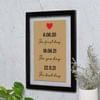 Gift Special Dates Personalized Acrylic Frame