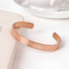 Buy Splendid Enigma - Personalized Men's Cuff Bracelet - Rose Gold