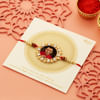 Buy Splendid Personalized Rakhi Designed with white stones