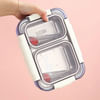 Buy Stainless Steel 2-Compartment Lunch Box - Assorted - Single Piece