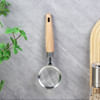 Gift Stainless Steel Filter Spoon With Wooden Handle - Assorted - Single Piece