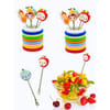 Shop Stainless Steel Fruit Fork Set Of 8 With Holder - Assorted - Single Piece