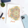 Start Somewhere Personalized Mandala Notebook Online
