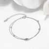 Gift Sterling Silver Evil Eye Bracelet