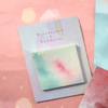 Gift Sticky Notes - Hexagon Watercolour