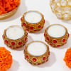 Buy Stone Studded Tea-light Candle Set