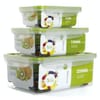 Storage Box - Four Side Lock - Spill Proof - Set Of 3 Online