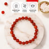 Gift Strength and Protection Red Jasper Gemstone Bracelet Rakhi