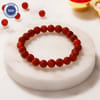 Strength and Protection Red Jasper Gemstone Bracelet Rakhi