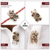 Shop Strength Button Cover Convertible Rakhi - Set of 2