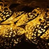 Buy String Lights - Heart - Metal - Gold
