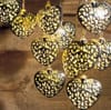 Shop String Lights - Heart - Metal - Gold