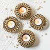 Gift Stunning Jyoti Chakra And Ghungroo Diyas - Set of 4