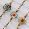 Gift Stunning Meenakari Rakhi Set Of 3