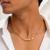 Shop Stylish Personalized Gold Pendant Necklace for Dad