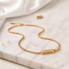 Stylish Personalized Gold Pendant Necklace for Dad