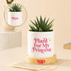 Succulent Personalized Princess Plant For Girlfriend