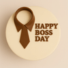 Gift Suit And Sweet Semi-Fondant Boss Day Cake