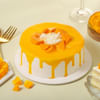 Summer Delight Mango Cream Cake  (Half kg) Online
