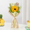 Sunflower & Bunny Tail Father's Day Bouquet Online