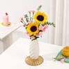 Buy Sunflowers and Pink Carnation Arrangement