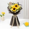 Gift Sunflowers & Yellow Roses Bouquet for Dad