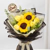 Buy Sunflowers & Yellow Roses Bouquet for Dad