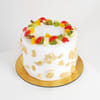 Buy Sunlit Yellow Gerberas and Fruit Cake (300g)