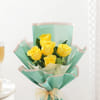 Buy Sunny Glow Yellow Roses Bouquet