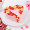 Sunset Heart Cream Cake (1 Kg) Online