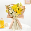Gift Sunshine Blooms And Rasmalai Cake Bliss