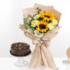 Sunshine Bouquet And Sweetness Combo Online