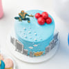 Gift Superhero Blue Fondant Cake  - 1 kg