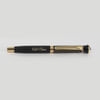 Swarovski Crystal Studded Black & Golden Roller Pen  - Customized with Name Online