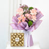 Buy Sweet Avalanche Roses with Ferrero Rocher Bouquet