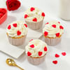 Sweet Love Cupcakes - Set Of 4 Online