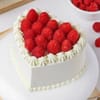 Gift Sweetheart Raspberry Chocolate Cake For Valentine’s Day (600 Gm)