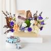 Gift Symphony Of Blooms And Gourmet Arrangement