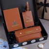 Gift Tan Brown Travel Essentials Gift Box - Personalized