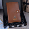 Gift Tan Passport Holder - Personalized