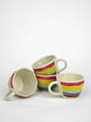 Gift Tea Cups - Bohemic - Rainbow - Set Of 4