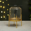 Buy Tea Light Candle in Big Glass Jar with Stand