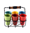 Buy Tea Set - Cutting Chai With Stand - Set Of 6