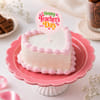Teacher's Day Strawberry Heart Bento Cake