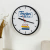 Buy Teacher Vibes Wooden Wall Clock
