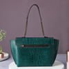 Buy Teal Embossed Wrist Bag For Women
