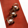 Gift Tealight Holder With Metal Stand - Set Of 3